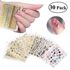 RUIMIO 30 Sheet Nail Stickers